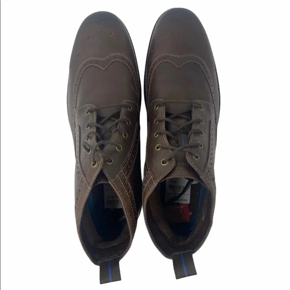 Nunn Bush Odell Wingtip Rust Dress Boots - Picture 8 of 16